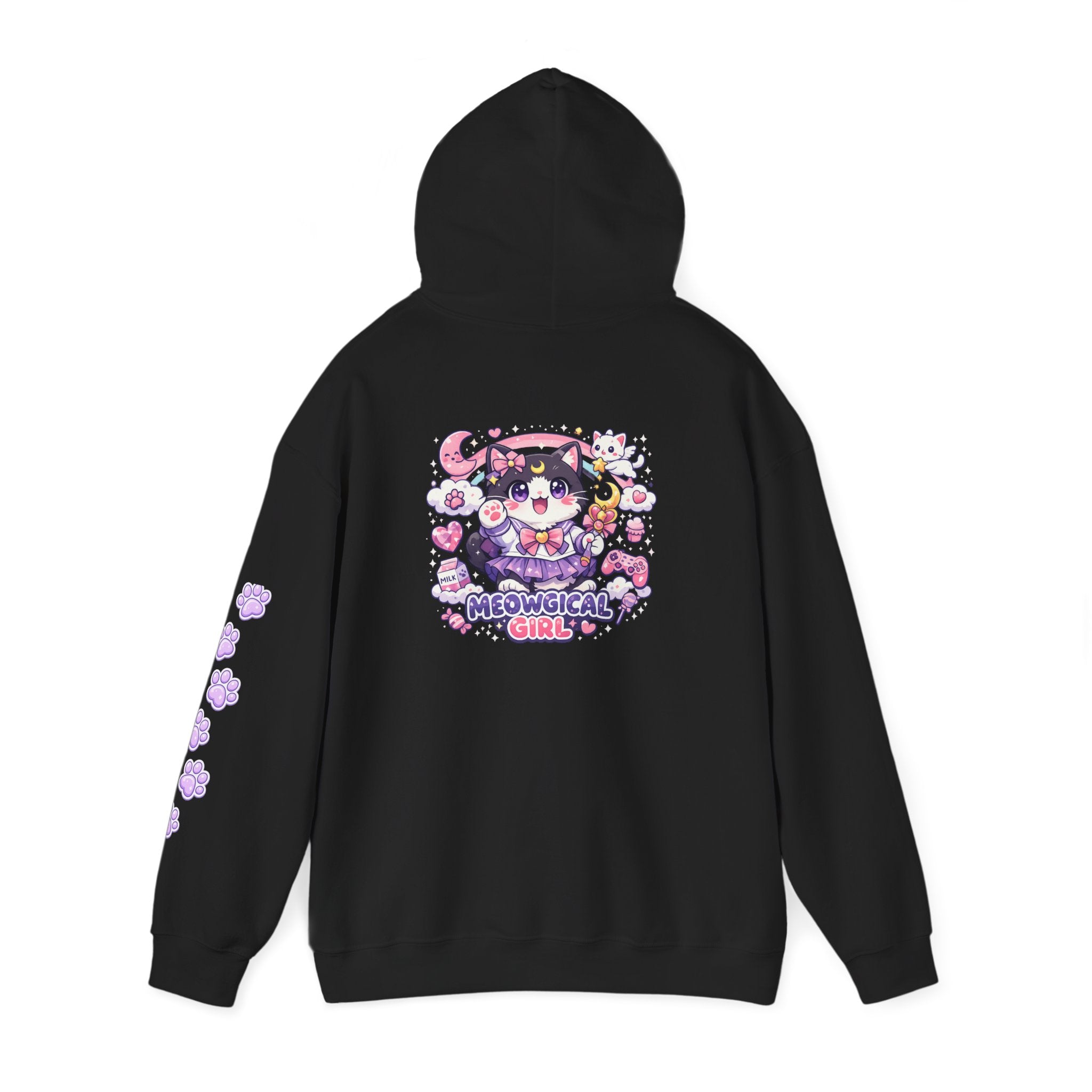 Cat Magical Girl Hoodie — "Meowgical Girl" Kawaii Anime Pullover